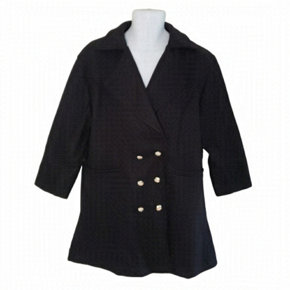 DOUBLE Breasted Classy Office Plus Classy Overcoat - Women's - Picture 1 of 7